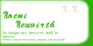 noemi neuvirth business card